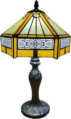 Tiffany Table Lamp Handcrafted Stained Glass Lampshade Stunning