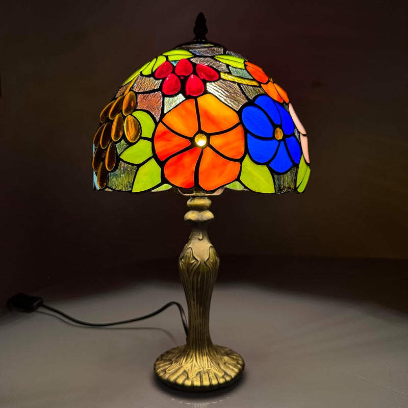 Tiffany Lamp 10 Inch Sapphire Dragonfly Stained Glass