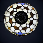 Tiffany Table Lamp Handcrafted Stained Glass Lampshade Stunning