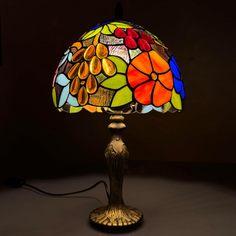 Tiffany Lamp 10 Inch Sapphire Dragonfly Stained Glass