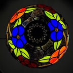 Tiffany Table Lamp Handcrafted Stained Glass Lampshade Stunning