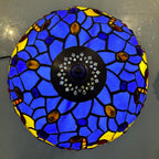 Tiffany Table Lamp Handcrafted Stained Glass Lampshade Stunning
