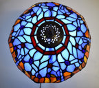 Tiffany Table Lamp Handcrafted Stained Glass Lampshade Stunning