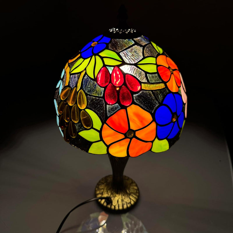 Tiffany Lamp 10 Inch Sapphire Dragonfly Stained Glass
