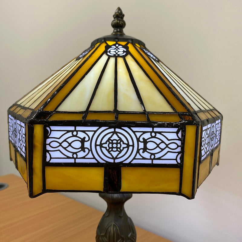 Tiffany Lamp 10 Inch Sapphire Dragonfly Stained Glass