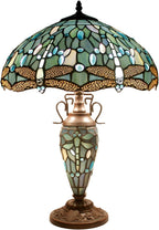 Tiffany Table Lamp Sea Stained Glass Dragonfly Style