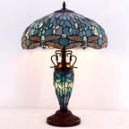 Tiffany Table Lamp Sea Stained Glass Dragonfly Style