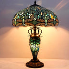Tiffany Table Lamp Sea Stained Glass Dragonfly Style