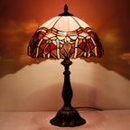 Tiffany Table Lamp Stained Glass 12x12x19 Inch Sea