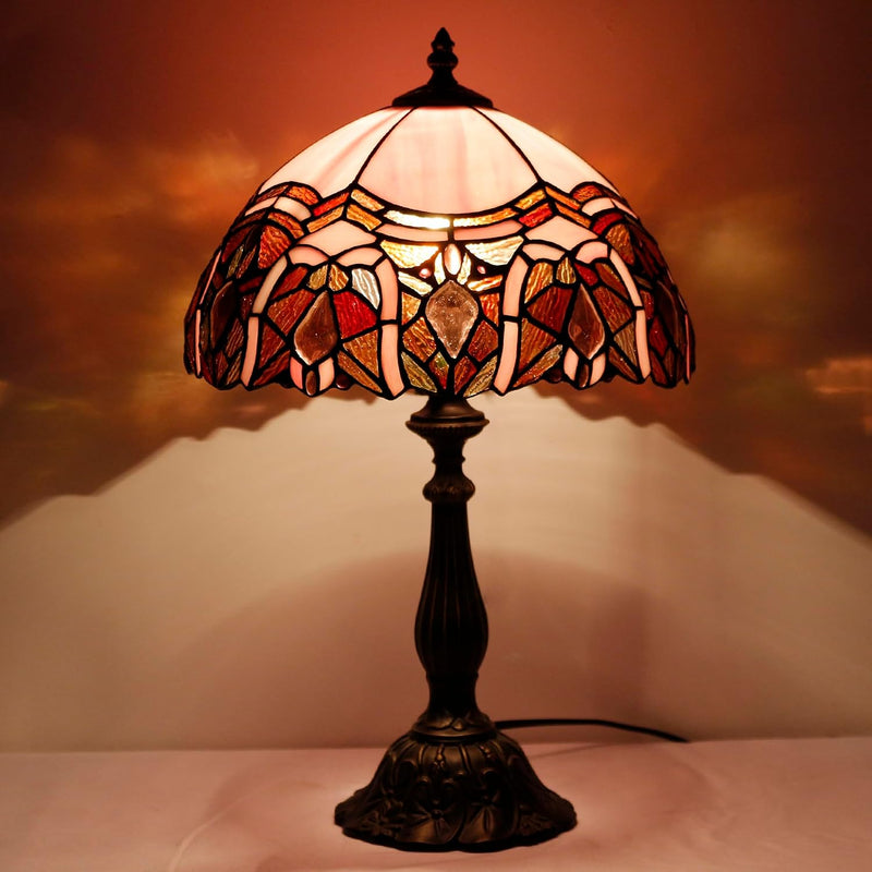 Tiffany Table Lamp Stained Glass 12x12x19 Inch Sea