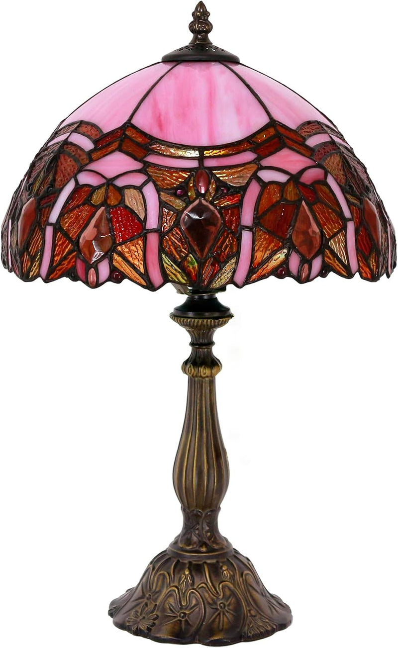 Tiffany Table Lamp Stained Glass 12x12x19 Inch Sea