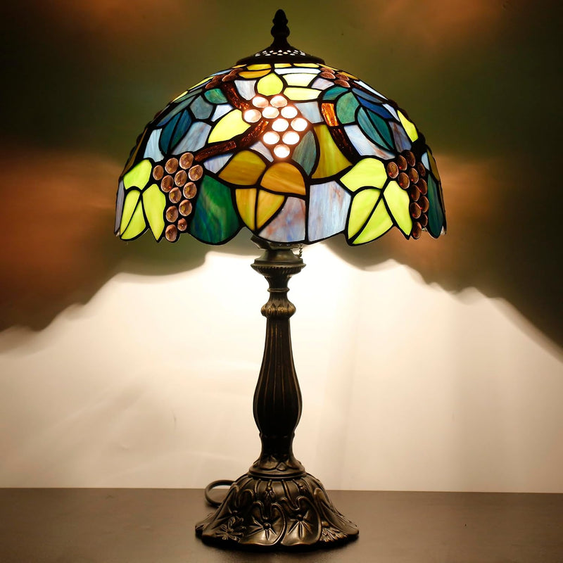 Tiffany Table Lamp Stained Glass 12x12x19 Inch Sea