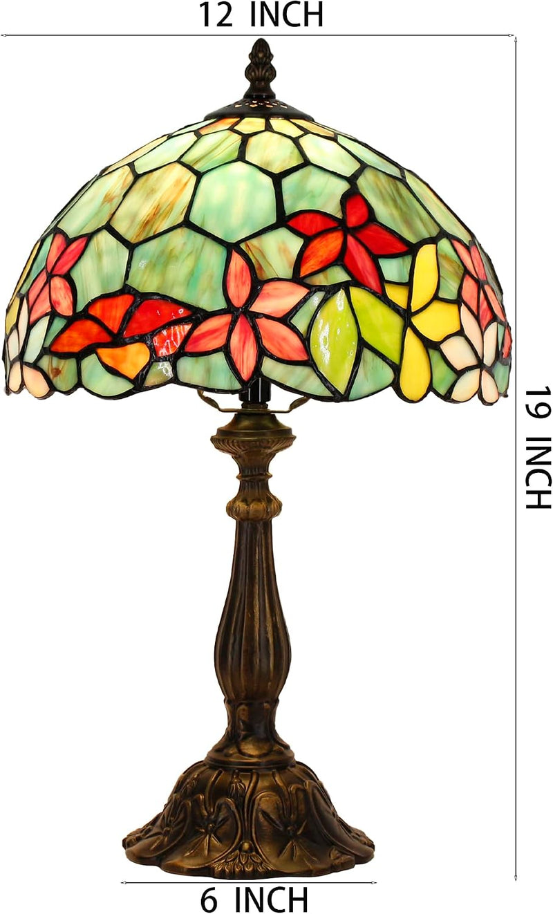 Tiffany Table Lamp Stained Glass 12x12x19 Inch Sea