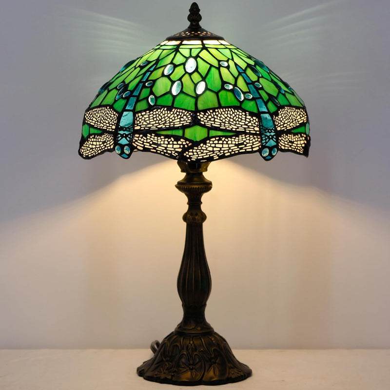 Tiffany Table Lamp Stained Glass 12x12x19 Inch Sea