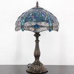 Tiffany Table Lamp Stained Glass 12x12x19 Inch Sea