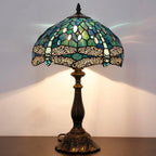 Tiffany Table Lamp Stained Glass 12x12x19 Inch Sea