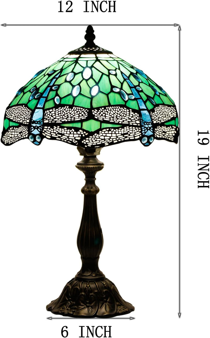Tiffany Table Lamp Stained Glass 12x12x19 Inch Sea