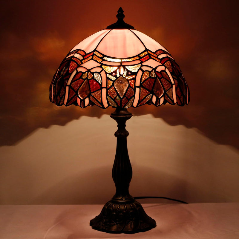 Tiffany Table Lamp Stained Glass 12x12x19 Inch Sea
