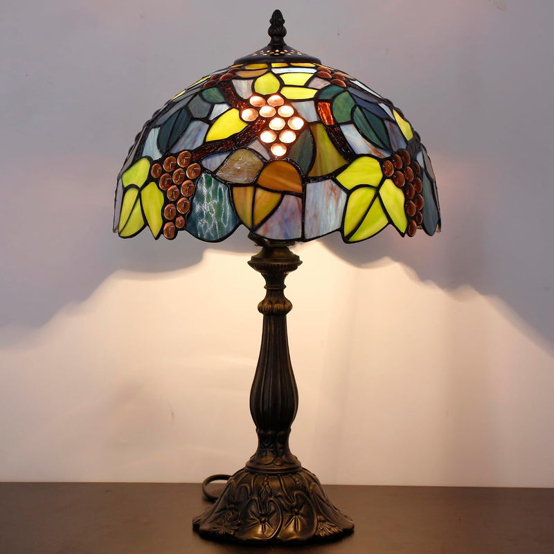 Tiffany Table Lamp Stained Glass 12x12x19 Inch Sea