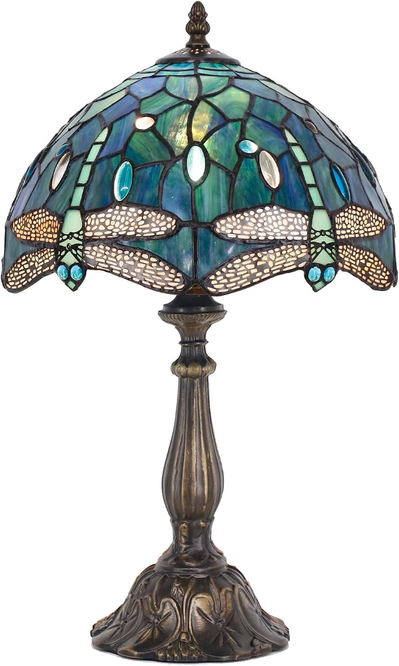 Tiffany Table Lamp Stained Glass 12x12x19 Inch Sea
