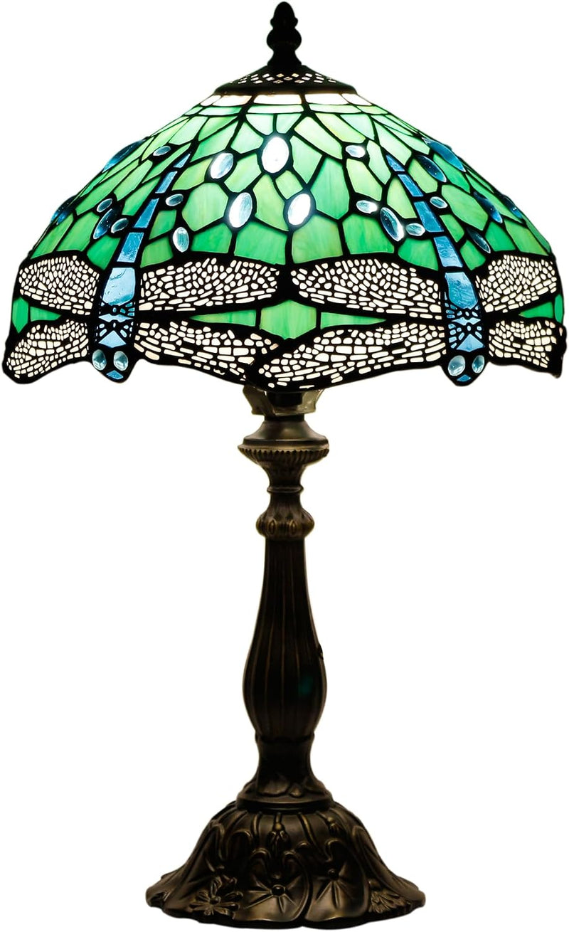 Tiffany Table Lamp Stained Glass 12x12x19 Inch Sea