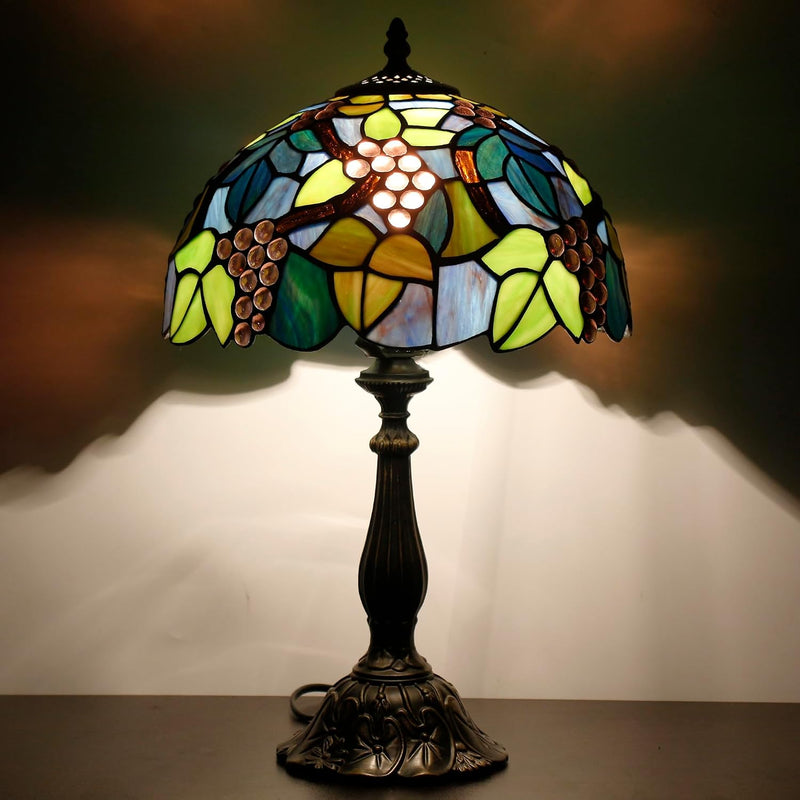 Tiffany Table Lamp Stained Glass 12x12x19 Inch Sea