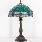 Tiffany Table Lamp Stained Glass 12x12x19 Inch Sea