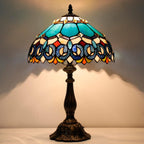 Tiffany Table Lamp Stained Glass 12x12x19 Inch Sea