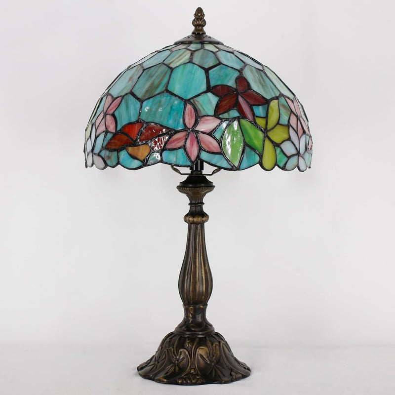 Tiffany Table Lamp Stained Glass 12x12x19 Inch Sea