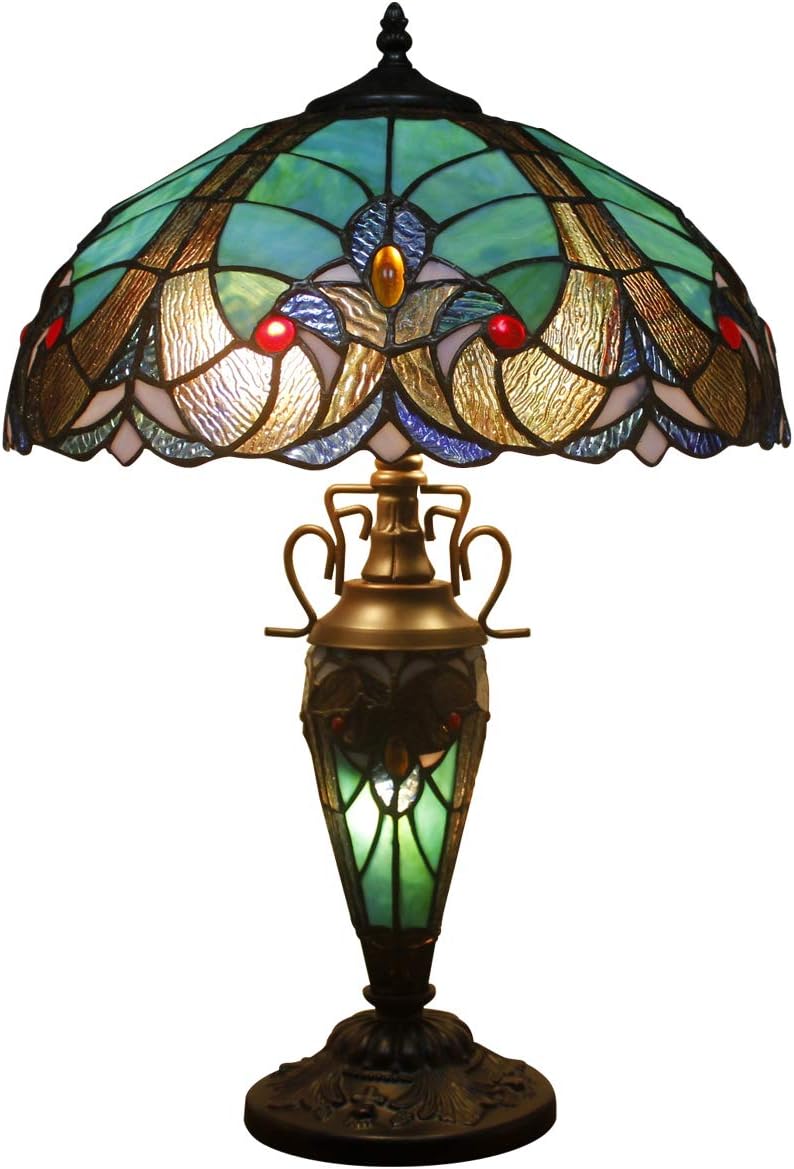 Tiffany Table Lamp Stained Glass Liaison Style