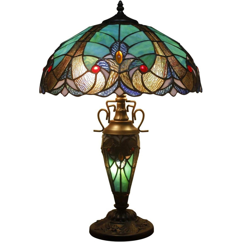 Tiffany Table Lamp Stained Glass Liaison Style