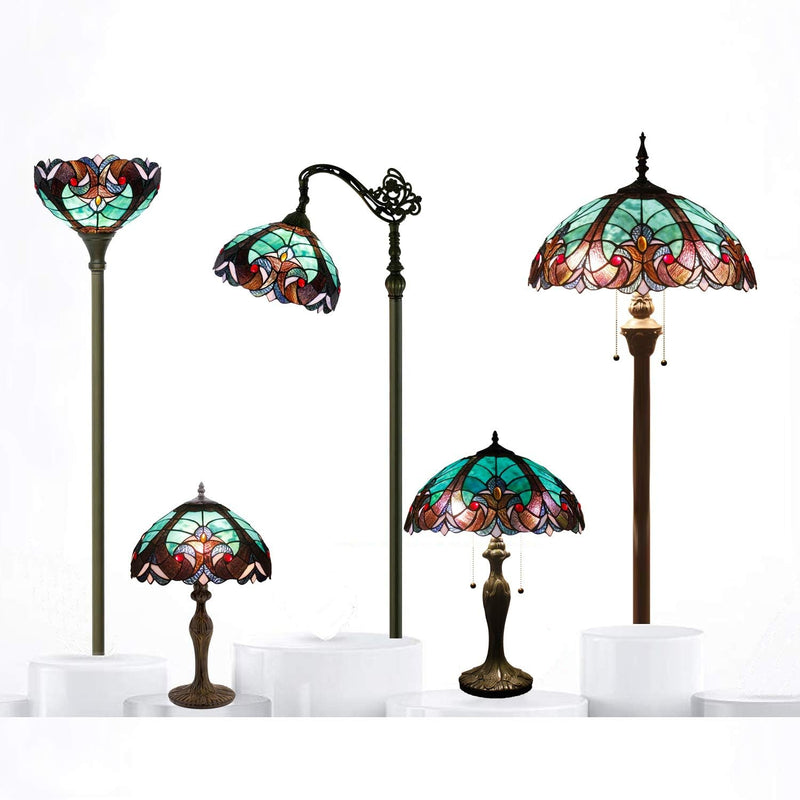 Tiffany Table Lamp Stained Glass Liaison Style