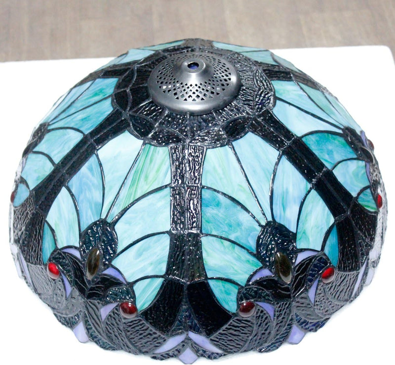 Tiffany Table Lamp Stained Glass Liaison Style