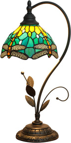 Tiffany Table Lamp Stained Glass Style S Leaves