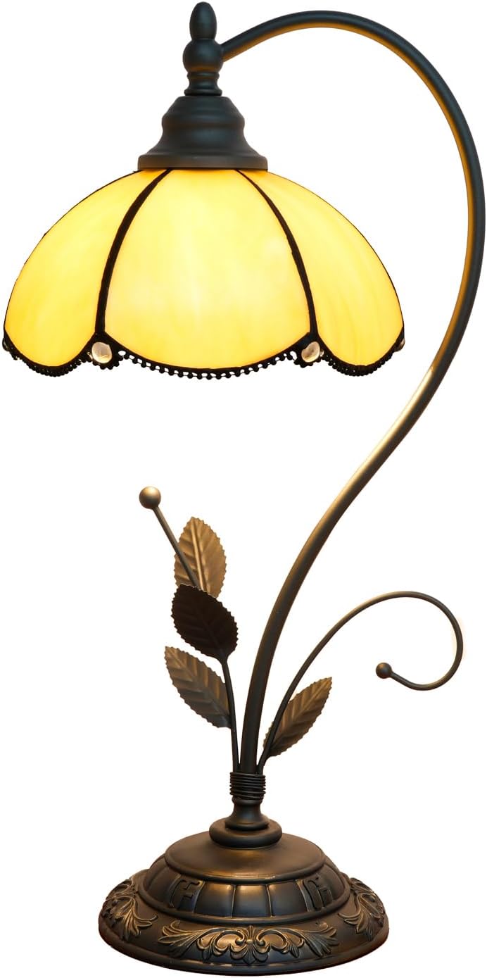 Tiffany Table Lamp Stained Glass Style S Leaves