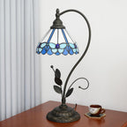 Tiffany Table Lamp Stained Glass Style S Leaves