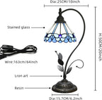 Tiffany Table Lamp Stained Glass Style S Leaves