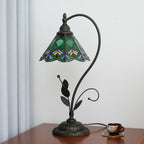 Tiffany Table Lamp Stained Glass Style S Leaves