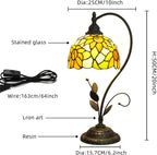 Tiffany Table Lamp Stained Glass Style S Leaves