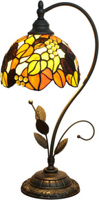 Tiffany Table Lamp Stained Glass Style S Leaves