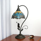 Tiffany Table Lamp Stained Glass Style S Leaves