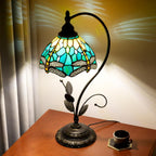 Tiffany Table Lamp Stained Glass Style S Leaves