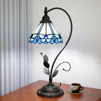 Tiffany Table Lamp Stained Glass Style S Leaves