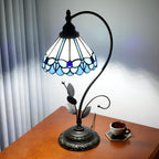 Tiffany Table Lamp Stained Glass Style S Leaves