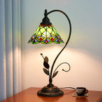 Tiffany Table Lamp Stained Glass Style S Leaves