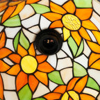 Tiffany Table Lamp Stained Glass Style S Leaves
