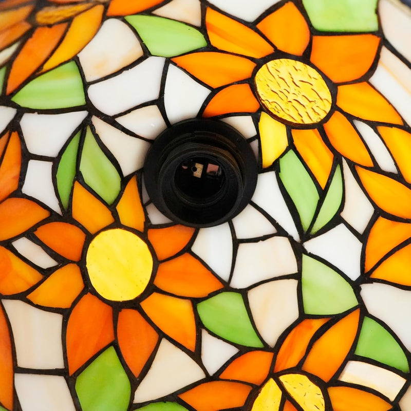 Tiffany Table Lamp Stained Glass Style S Leaves