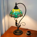 Tiffany Table Lamp Stained Glass Style S Leaves