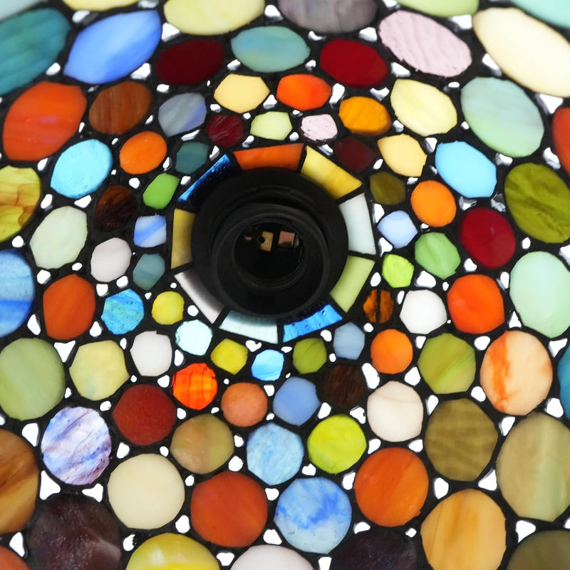 Tiffany Table Lamp Stained Glass Style S Leaves