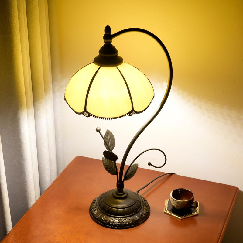 Tiffany Table Lamp Stained Glass Style S Leaves